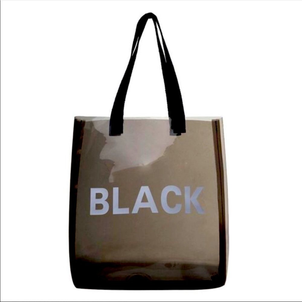 Transparent Clear Black Tote / Shoulder Bag